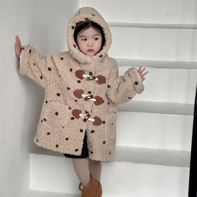 Long Teddy Bear Jacket Coat Girl's Winter 2025 Spring Winter Children's Grain Wool Coat Casual Korean Style Girls Jacket Age 2-9
Long Teddy Bear Jacket Coat Girl's Winter 2025 Spring Winter Children's Grain Wool Coat Casual Korean Style Girls Jacket Age 2-9