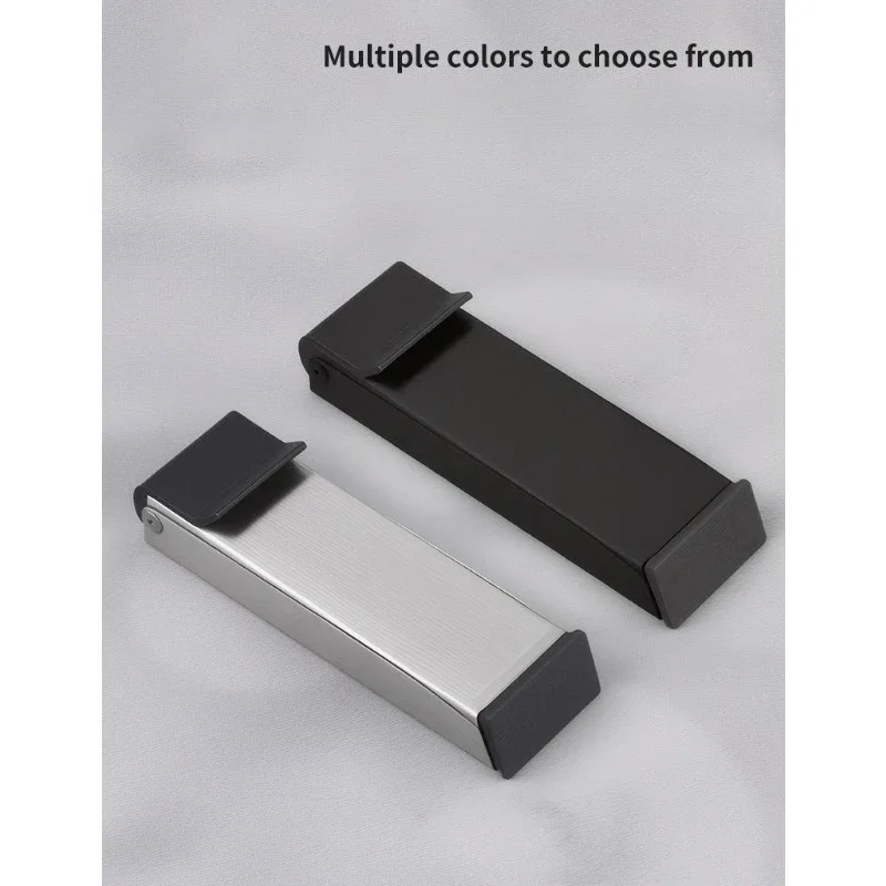 New 1pcs DoorsStopDoor HolderDown DoorStops Stainless Steel Windproof Hold Open Folding Doorstop Doorstop with Rubber Tips
New 1pcs DoorsStopDoor HolderDown DoorStops Stainless Steel Windproof Hold Open Folding Doorstop Doorstop with Rubber Tips