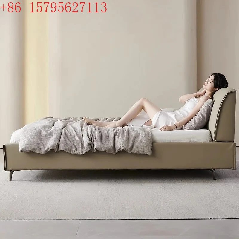 Fashion Simple Leather Soft Bed Master Bedroom Double Bed Minimalist Light Luxury King Size Bed Can Be Customized
Fashion Simple Leather Soft Bed Master Bedroom Double Bed Minimalist Light Luxury King Size Bed Can Be Customized