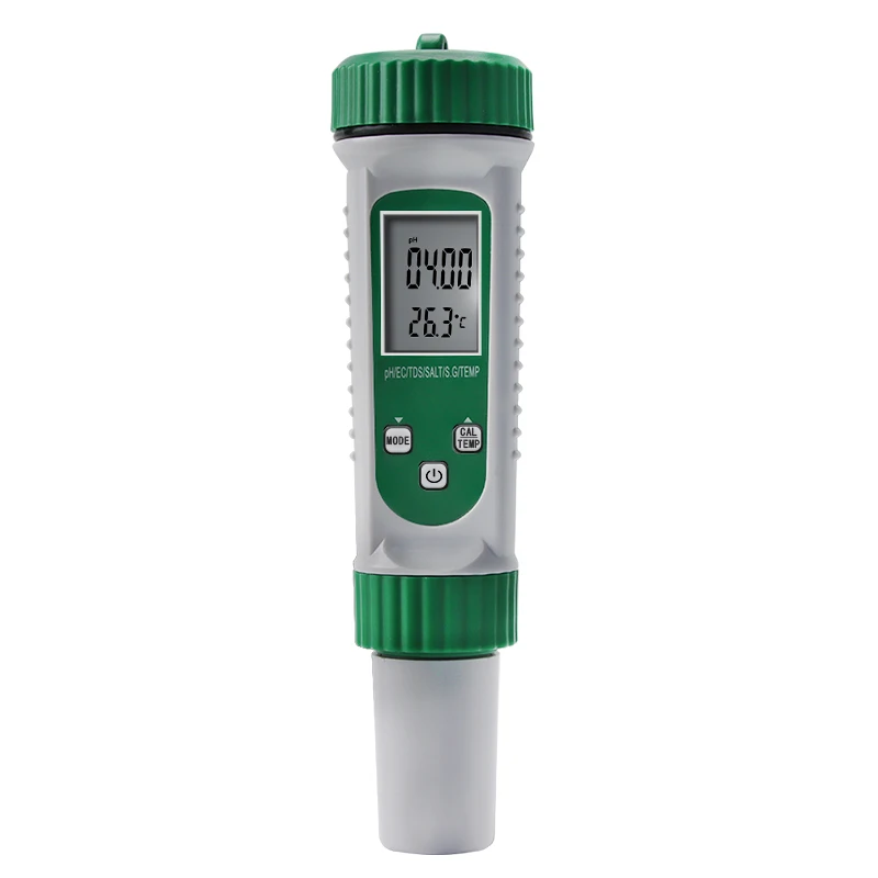 Заводская цена 6 в 1 тестер качества воды TDS/EC/PH/солености/s. G/ TEMP с высокоточным зондом
Заводская цена 6 в 1 тестер качества воды TDS/EC/PH/солености/s. G/ TEMP с высокоточным зондом
