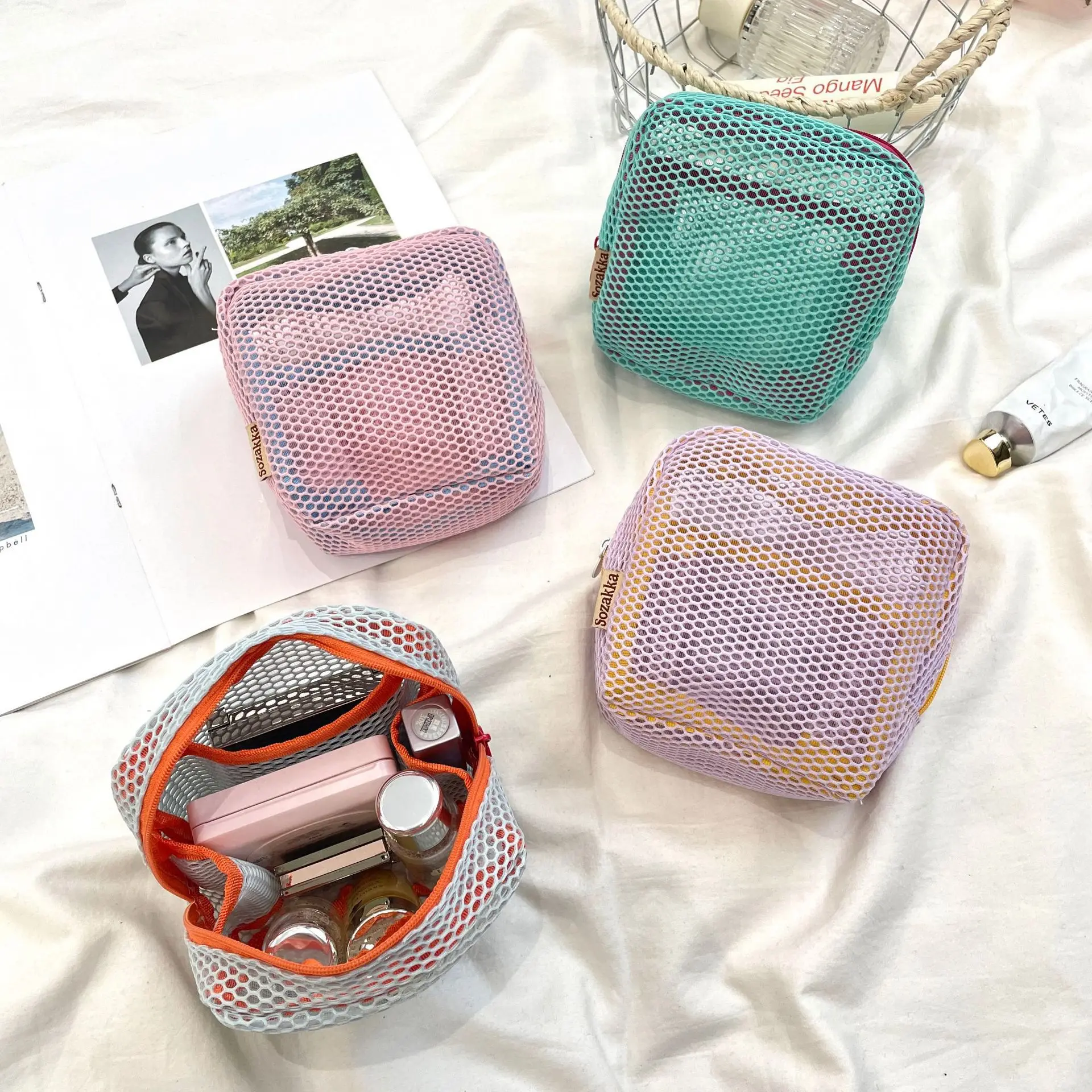 Kawaii Mesh Travel Cosmetic Lipstick Data Cable Storage Bag Cute Small Makeup Handbags Women Wallet Purse Organizer Pouch Bags
Kawaii Mesh Travel Cosmetic Lipstick Data Cable Storage Bag Cute Small Makeup Handbags Women Wallet Purse Organizer Pouch Bags