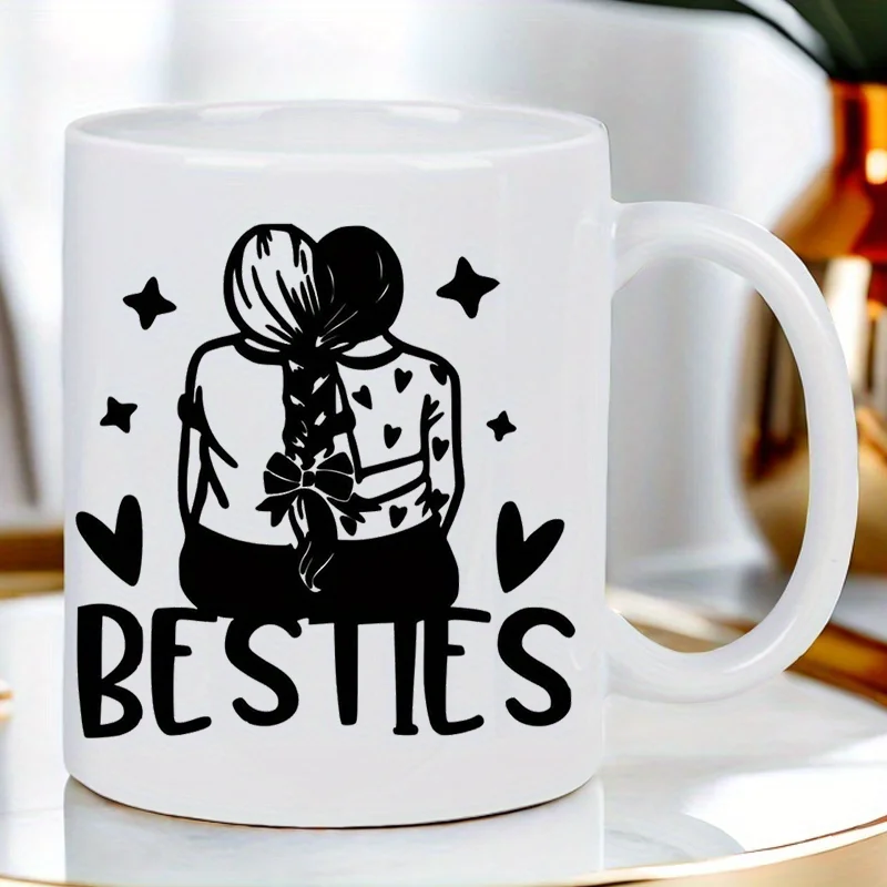 BESTIES 11oz Cermic Coffee Mug - Reusble, Insulted, Trvel Mug, Hnd-Wsh Only - Perfect for Coffee Lovers, Men & Women white mug
BESTIES 11oz Cermic Coffee Mug - Reusble, Insulted, Trvel Mug, Hnd-Wsh Only - Perfect for Coffee Lovers, Men & Women white mug