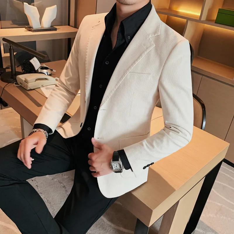 2026 High Quality Fashion Handsome Trend Business Matching Corduroy Small Suit Jacket Men Slim Fashion Casual Handsome Suit
2026 High Quality Fashion Handsome Trend Business Matching Corduroy Small Suit Jacket Men Slim Fashion Casual Handsome Suit