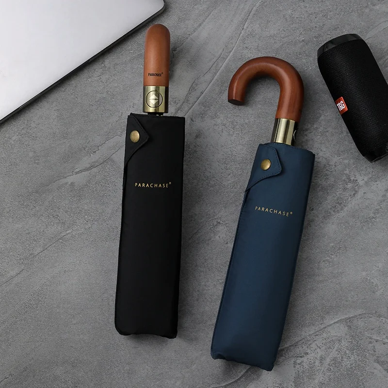 Parachase Luxury Wooden Umbrella Men Business Style Folding Automatic Umbrella Big Size Golf Umbrella Windproof Strong 10 Ribs
Parachase Luxury Wooden Umbrella Men Business Style Folding Automatic Umbrella Big Size Golf Umbrella Windproof Strong 10 Ribs