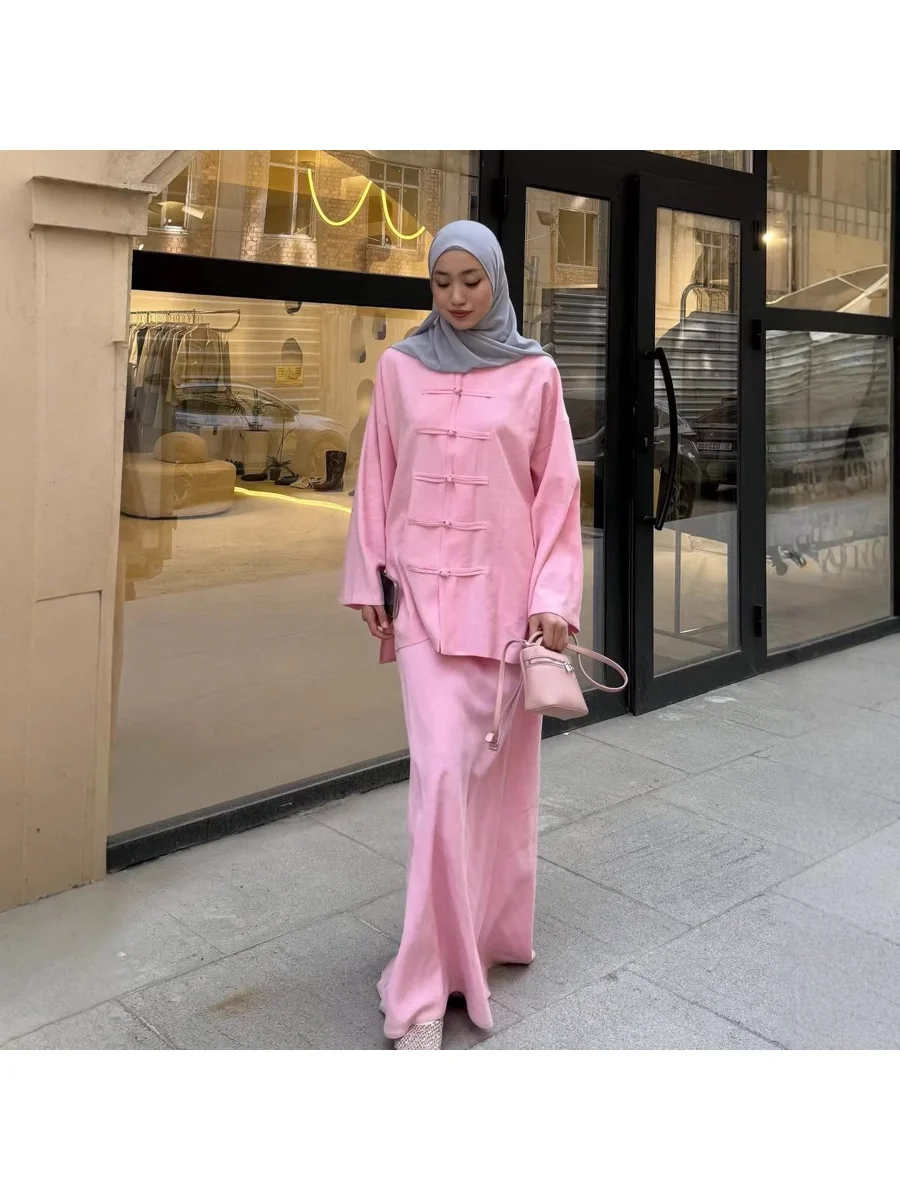 2026 New Loose Long Sleeve Shirt Casual Fashion Outerwear Long Skirt Two-Piece Set Women's Cross-Border Elegant Autumn Winter
2026 New Loose Long Sleeve Shirt Casual Fashion Outerwear Long Skirt Two-Piece Set Women's Cross-Border Elegant Autumn Winter