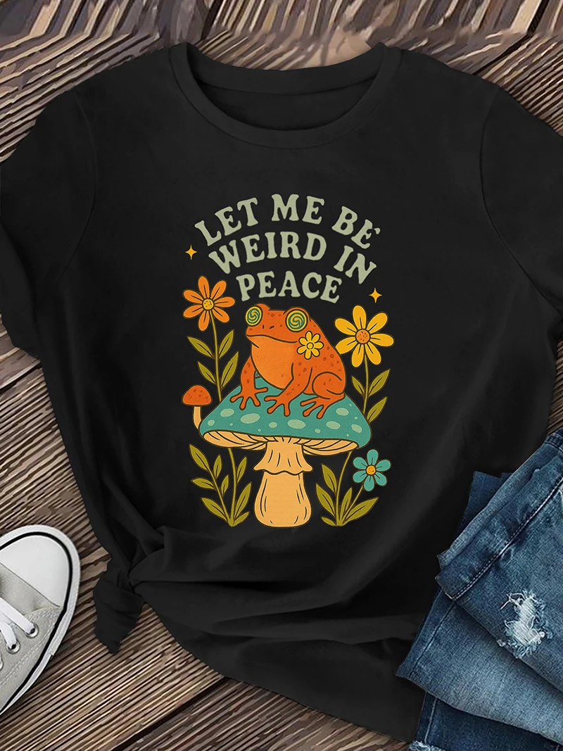 1 шт.: Летние милые футболки для девочек с принтами мультяшных лягушек и грибов
1 шт.: Летние милые футболки для девочек с принтами мультяшных лягушек и грибов