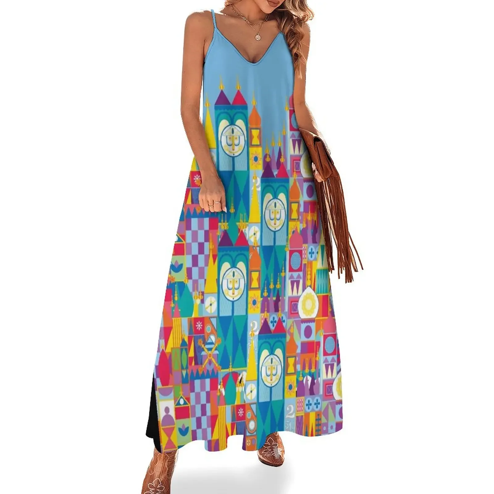 It's A Small World Theme Park Inspired Sleeveless Dress evening dress ladies Evening dresses Long dress
It's A Small World Theme Park Inspired Sleeveless Dress evening dress ladies Evening dresses Long dress