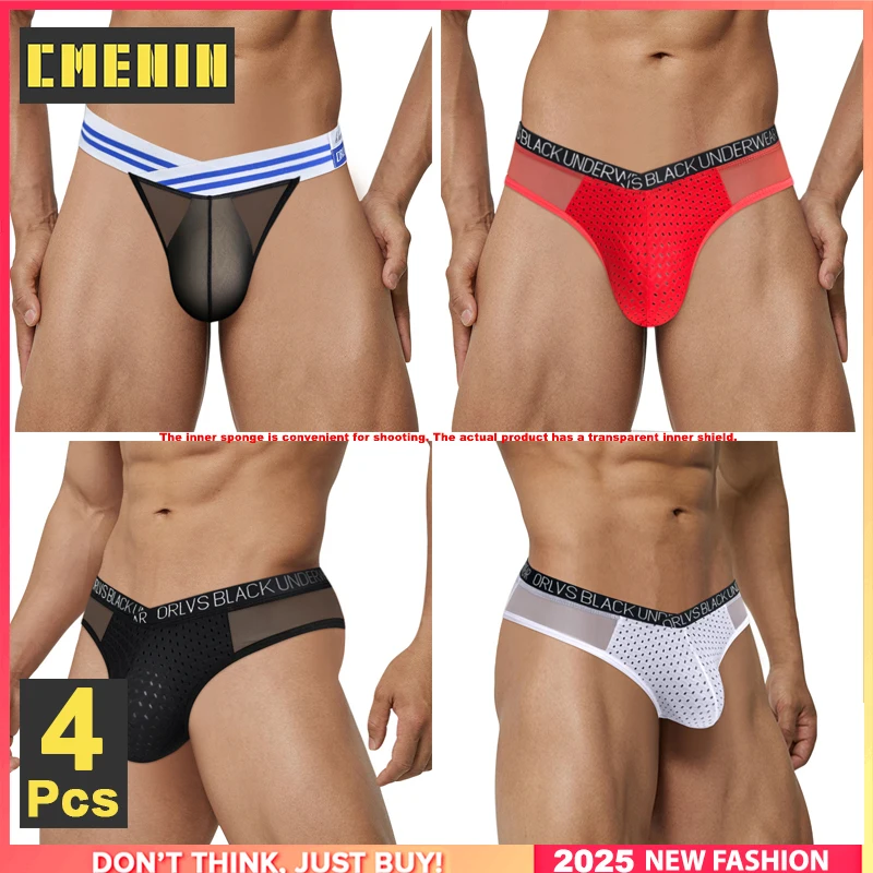 CMENIN 4Pcs Sexy Men Briefs Bikini Mens Underpants Men's Panties Ultra-thin Breathable Transparent Mesh Gays Man Briefs Trunks
CMENIN 4Pcs Sexy Men Briefs Bikini Mens Underpants Men's Panties Ultra-thin Breathable Transparent Mesh Gays Man Briefs Trunks