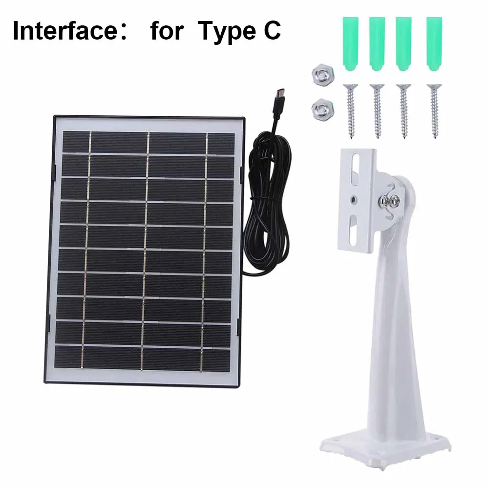 5V 8W Solar Panel For Type C Port Solar Power Charging Panel For Security Camera Charging Monocrystalline Silicon Solar Panel
5V 8W Solar Panel For Type C Port Solar Power Charging Panel For Security Camera Charging Monocrystalline Silicon Solar Panel