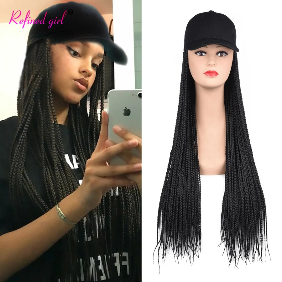 Braided Wig Baseball Cap With 24inch Long Synthetic Braiding Hair Extensions For Black Women Girls Adjustable Size Brown Blonde
Braided Wig Baseball Cap With 24inch Long Synthetic Braiding Hair Extensions For Black Women Girls Adjustable Size Brown Blonde