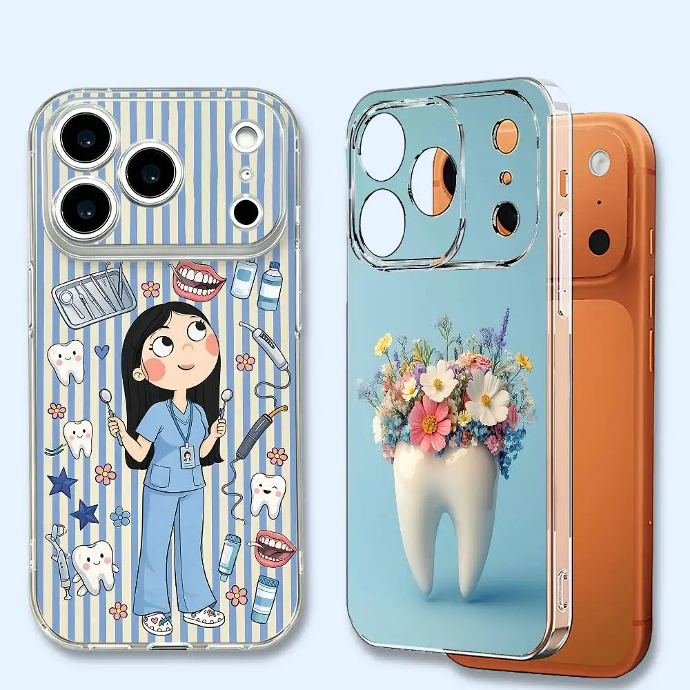 Cute Dentist Protect Tooth Ultra Clear Soft TPU Phone Case For iPhone 11 12 17 14 15 17 Pro Max Anti-Yellow Back Shell
Cute Dentist Protect Tooth Ultra Clear Soft TPU Phone Case For iPhone 11 12 17 14 15 17 Pro Max Anti-Yellow Back Shell