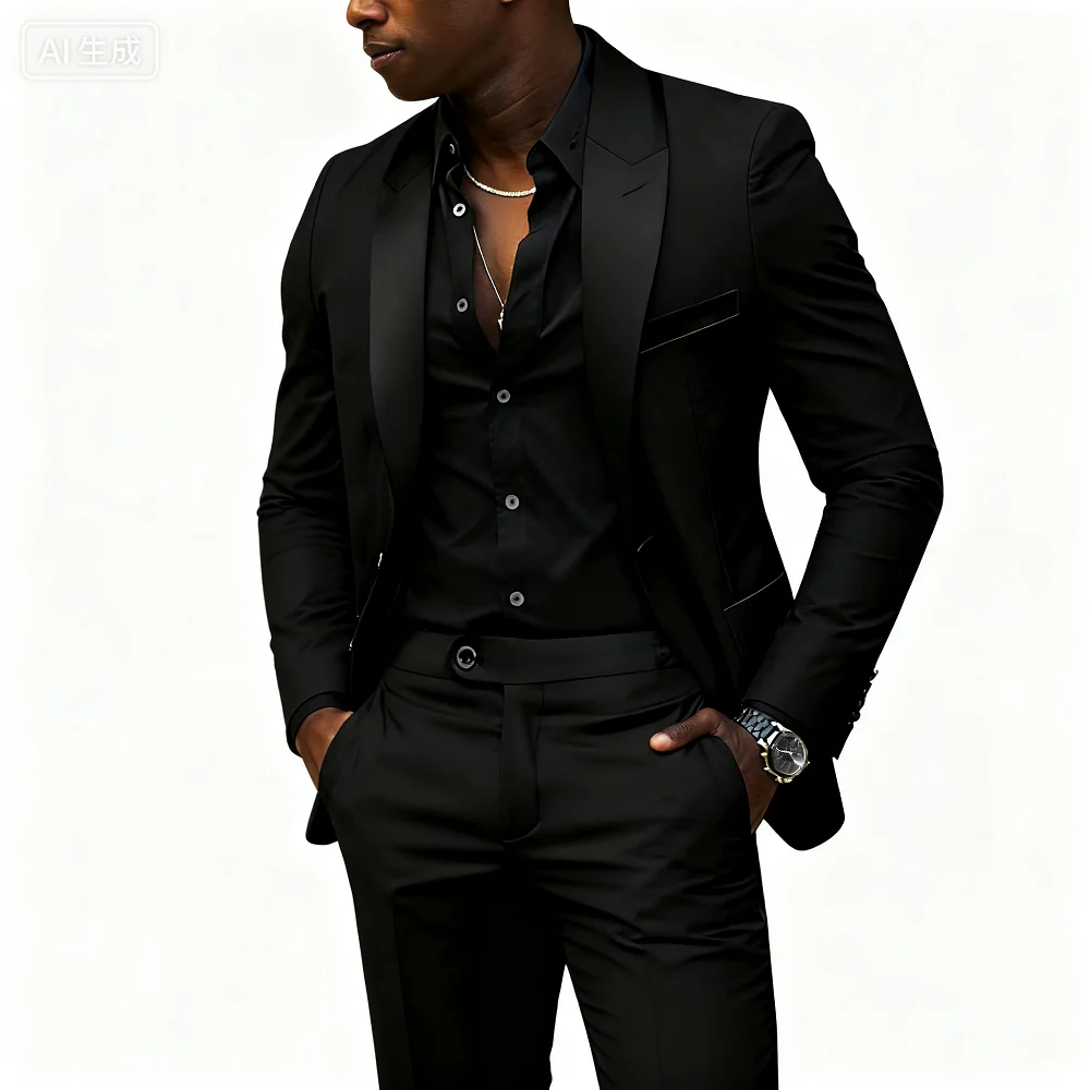Elegant Luxury Men's Wedding Suits Single Breasted Shawl Lapel Slim Fit 2 Piece Groomsmen Outfits High Quality Jacket Pants Sets
Elegant Luxury Men's Wedding Suits Single Breasted Shawl Lapel Slim Fit 2 Piece Groomsmen Outfits High Quality Jacket Pants Sets
