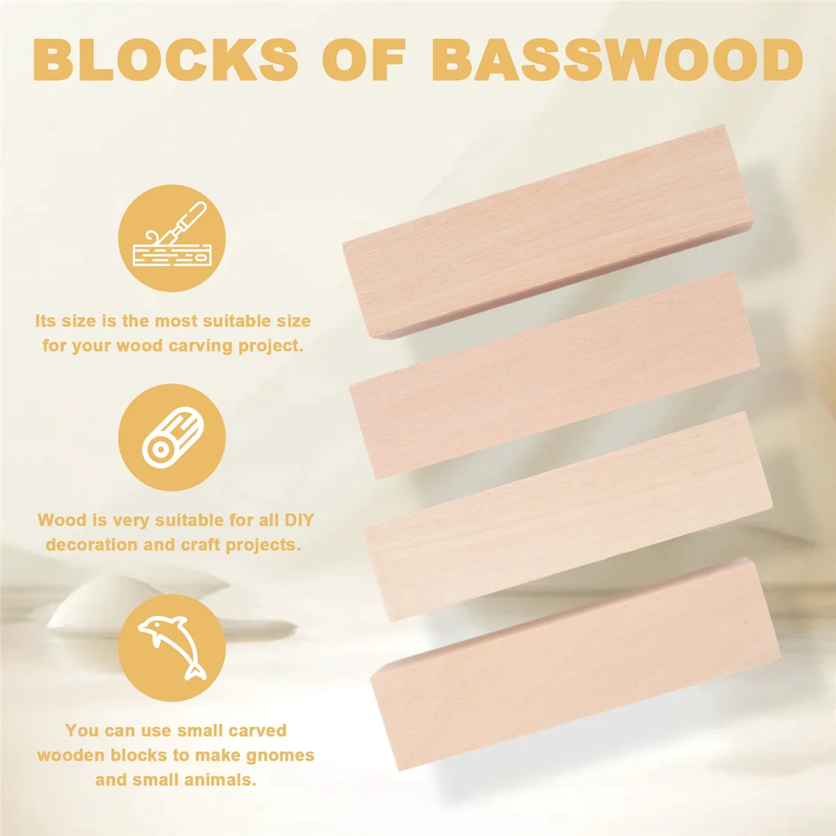 A32P_Basswood Carving Wood Natural Blanks Balsa Wood for Carving Wood Blocks Untreated Carving Block Carving Blanks for Craft
A32P_Basswood Carving Wood Natural Blanks Balsa Wood for Carving Wood Blocks Untreated Carving Block Carving Blanks for Craft