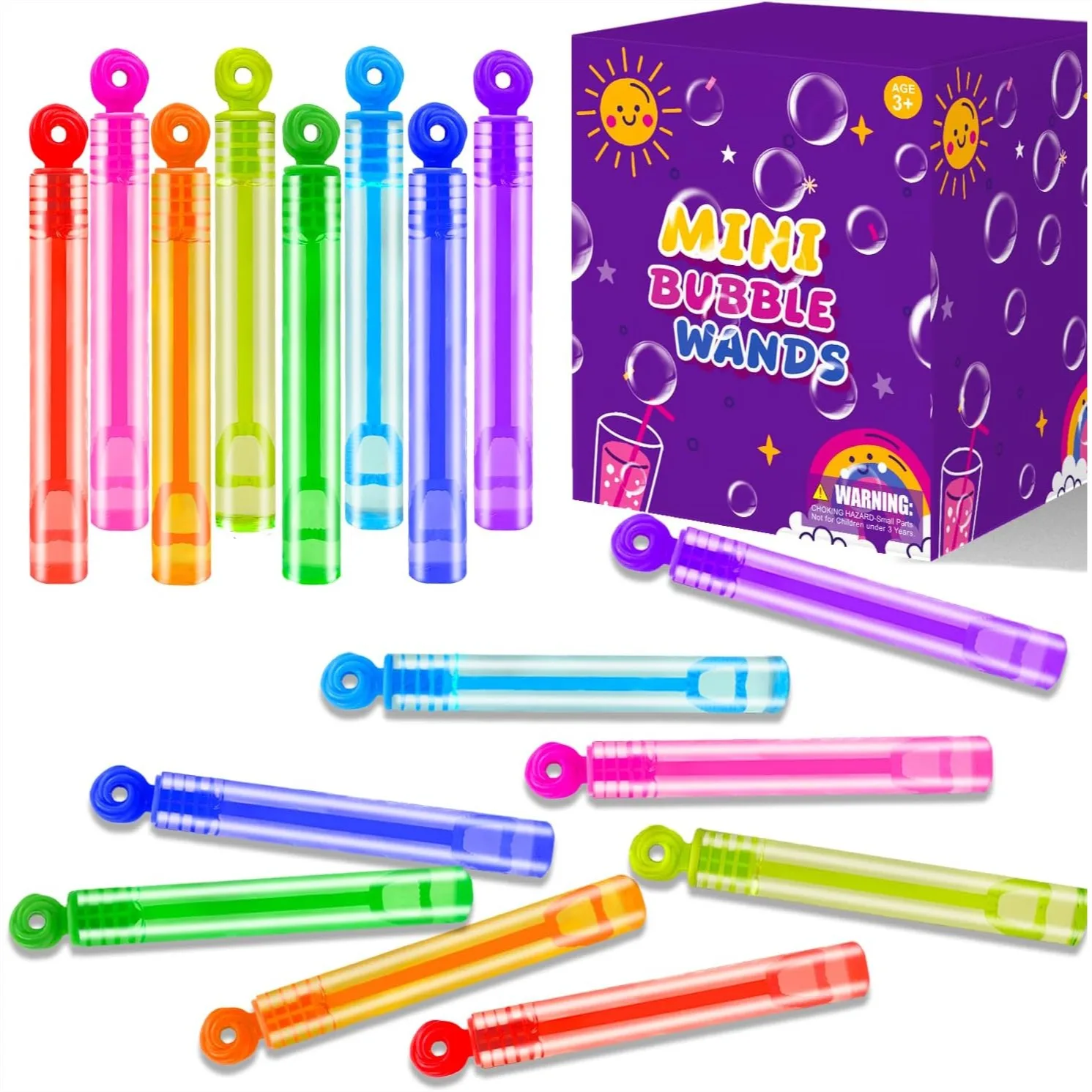 Mini Bubble Wand Toy for Kids, 20-300 Pack Party Favors with Donut Designs for Goodie Bag Stuffer, Camping Outdoor, Preschool
Mini Bubble Wand Toy for Kids, 20-300 Pack Party Favors with Donut Designs for Goodie Bag Stuffer, Camping Outdoor, Preschool
