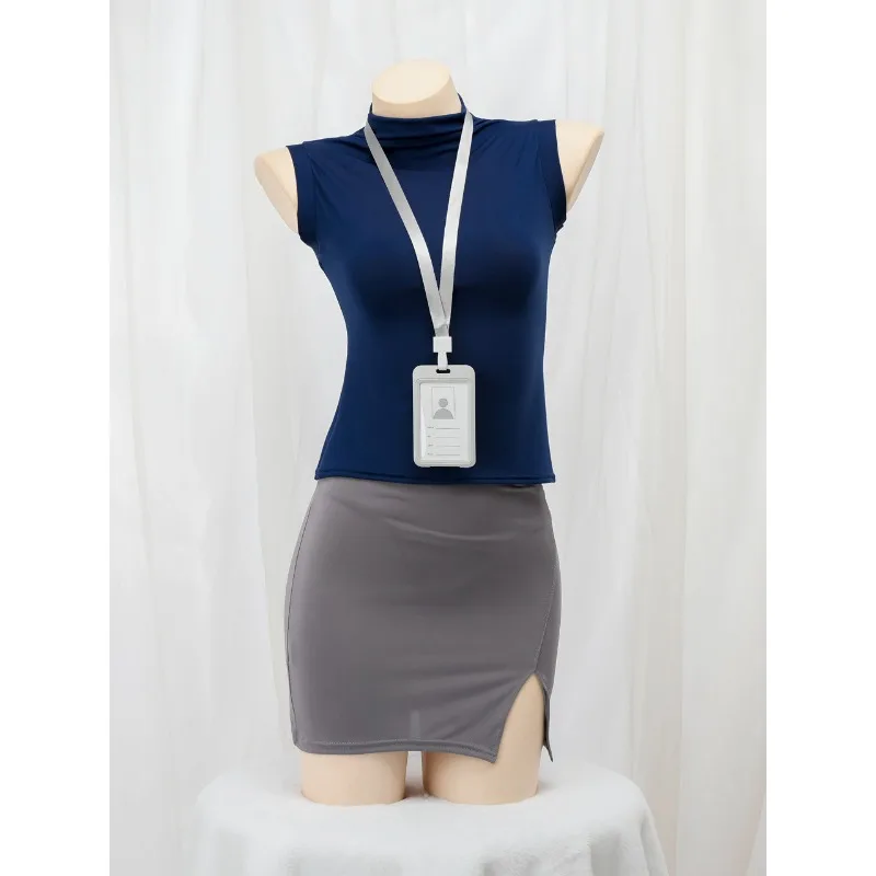 Anime Office Lady Uniform Secretary Cosplay Costume Sleeveless Top Skinny Skirt Set for Women Teacher Role Play Outfits
Anime Office Lady Uniform Secretary Cosplay Costume Sleeveless Top Skinny Skirt Set for Women Teacher Role Play Outfits