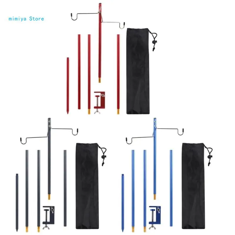 pipi Folding Table Light Stand Camping Lamp Stand with Double Hook Aluminum Alloy Outdoor Light Holder Lamp Hanger Enduring 
pipi Folding Table Light Stand Camping Lamp Stand with Double Hook Aluminum Alloy Outdoor Light Holder Lamp Hanger Enduring