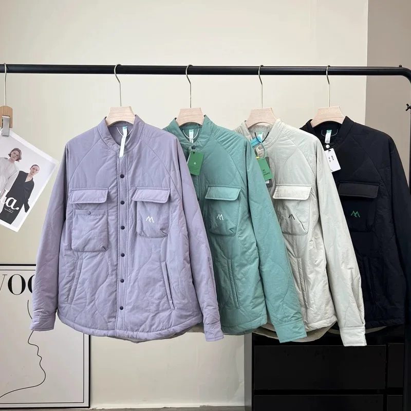 Men's Outdoor Cotton Shirt Stand Collar Quilted Water Resistant Winter Jacket Regular Fit Long Sleeve Single Button
Men's Outdoor Cotton Shirt Stand Collar Quilted Water Resistant Winter Jacket Regular Fit Long Sleeve Single Button