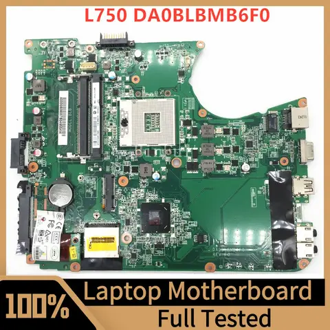 DA0BLBMB6F0 Mainboard For Toshiba Satellite L755 L750 Laptop Motherboard A000080670 SLJ4P HM65 100% Full Tested Working Well