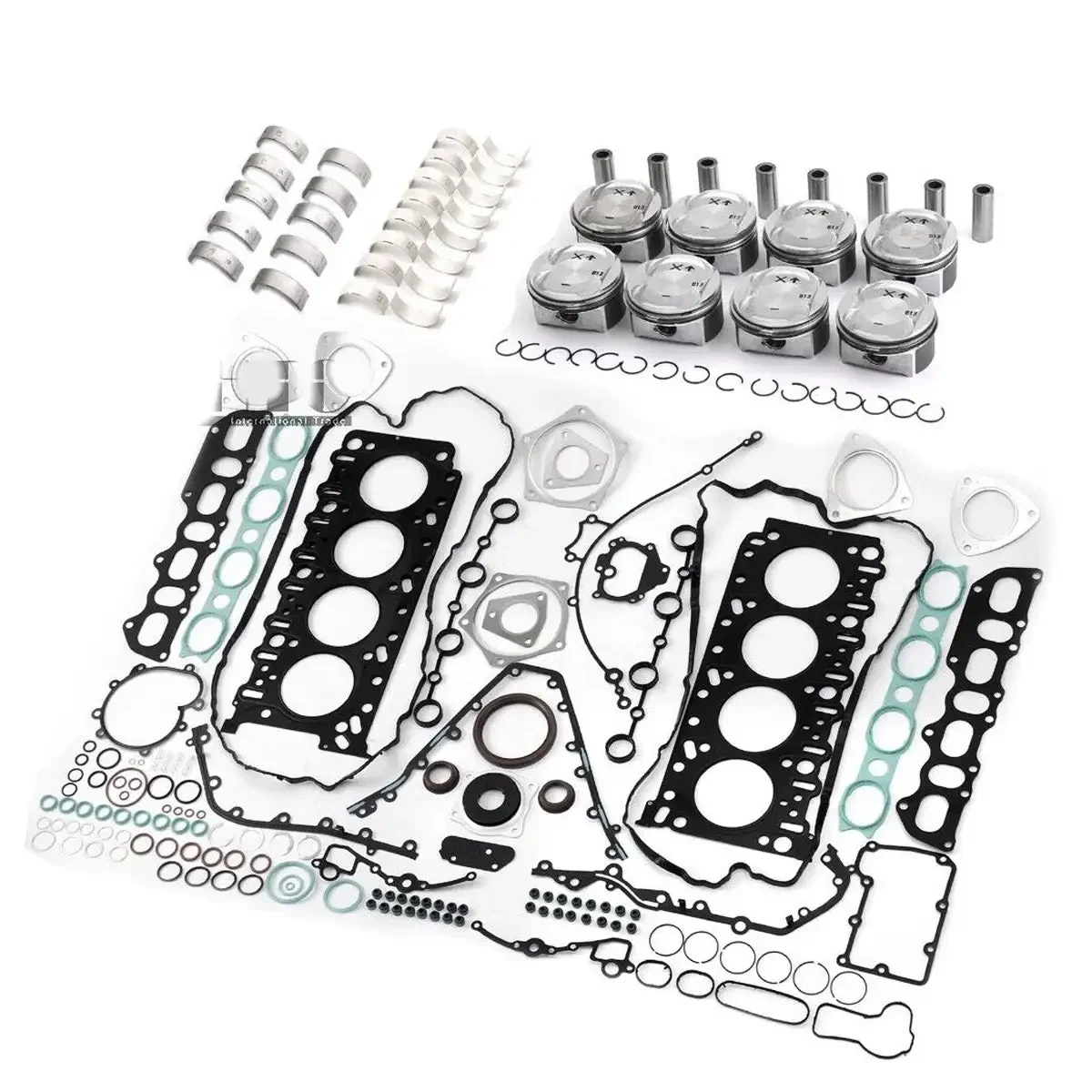 Engine Overhaul Rebuild Pistons Gasket Seals Bearing Shells Kit for Porsche Cayenne S 4.5 V8 M48.00
Engine Overhaul Rebuild Pistons Gasket Seals Bearing Shells Kit for Porsche Cayenne S 4.5 V8 M48.00