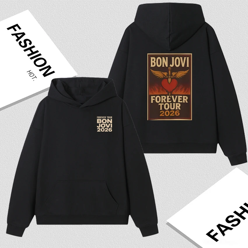 Bon Jovi Tour 2026 Forever Poster Print Hoodies Men Women Oversized Long sleeve Pullover Autumn Winter Loose Fleece Sweatshirts
Bon Jovi Tour 2026 Forever Poster Print Hoodies Men Women Oversized Long sleeve Pullover Autumn Winter Loose Fleece Sweatshirts