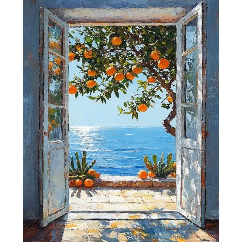 RUOPOTY Oil Painting By Numbers Seaside lighthouse Drawing On Canvas For Gift
RUOPOTY Oil Painting By Numbers Seaside lighthouse Drawing On Canvas For Gift