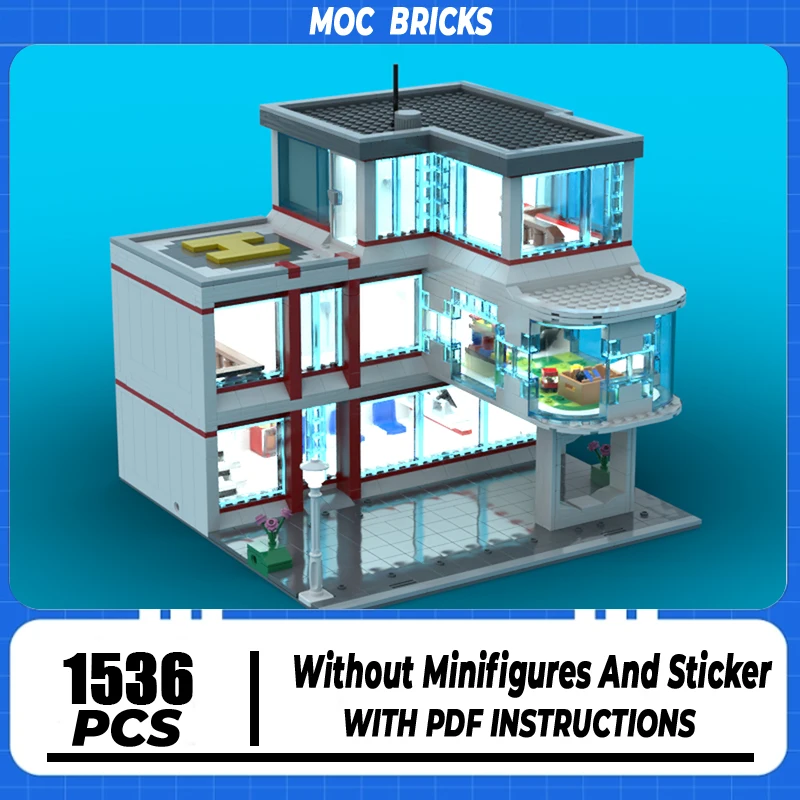 City Street View Model Moc Building Blocks Hospital Model Technology Brick DIY Assembly Construction Toy Sets Holiday Gifts
City Street View Model Moc Building Blocks Hospital Model Technology Brick DIY Assembly Construction Toy Sets Holiday Gifts
