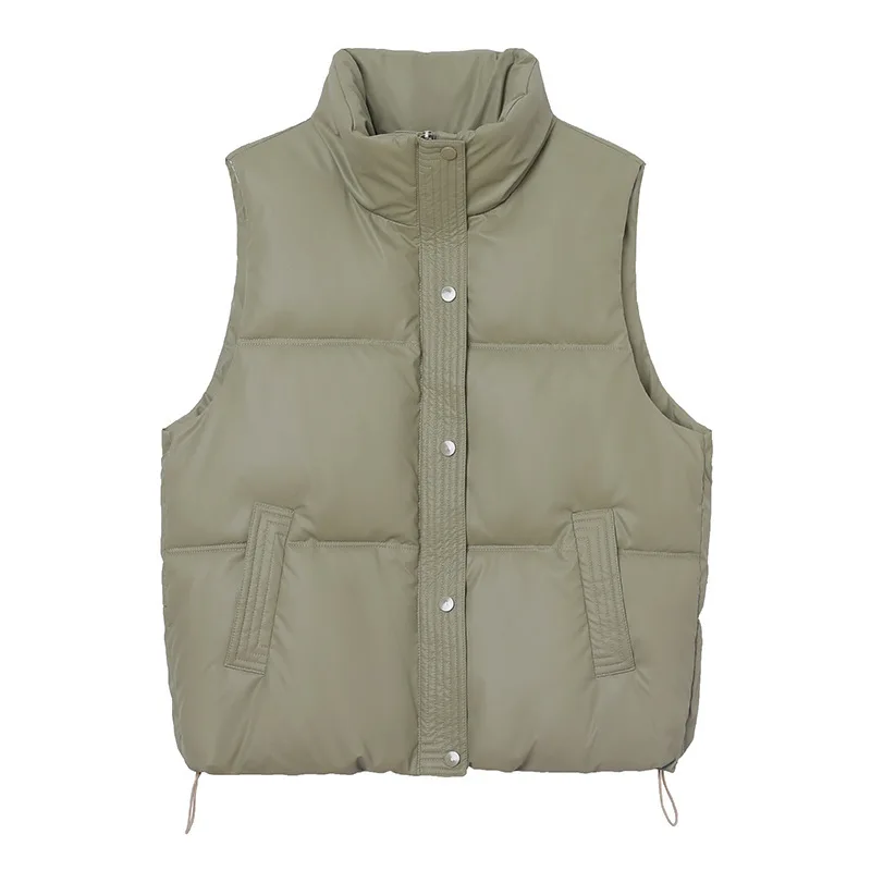 Autumn Winter Women's Standing Collar Wash Vest Short Vest New Fashion Loose Cotton Cotton Jacket Coat
Autumn Winter Women's Standing Collar Wash Vest Short Vest New Fashion Loose Cotton Cotton Jacket Coat