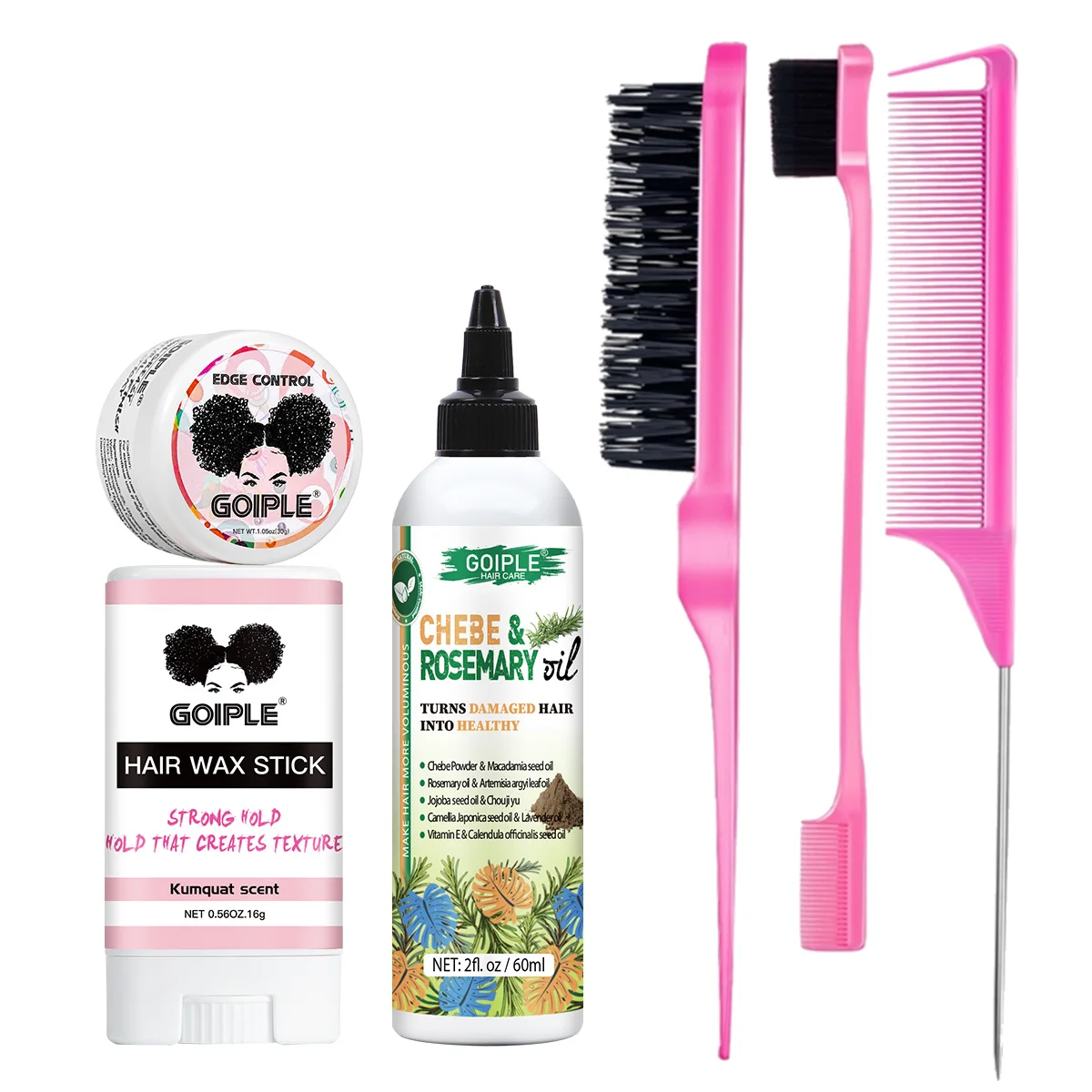 Slick Wax Stick Strong Hold Edge Control Gel Moisturizing Nourishing Hair Growth Oil Powder and Comb Women Hair Styling Care Set
Slick Wax Stick Strong Hold Edge Control Gel Moisturizing Nourishing Hair Growth Oil Powder and Comb Women Hair Styling Care Set