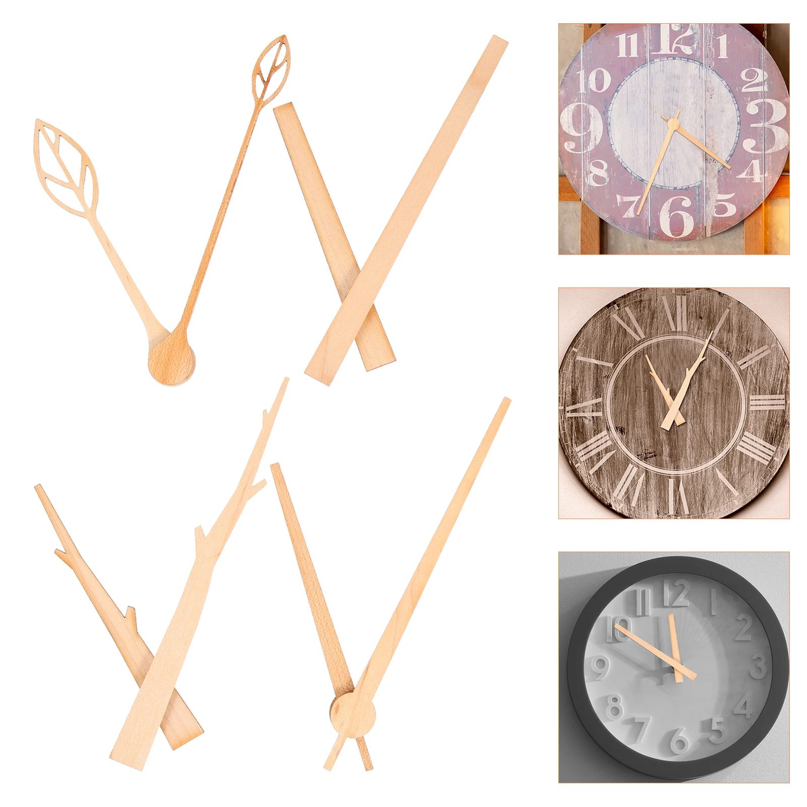 10 Inch DIY Clock Wooden Hands Replacement Kit 4 Sets Pack Wear Resistant Decorative Pointers Household Parts Accessories
10 Inch DIY Clock Wooden Hands Replacement Kit 4 Sets Pack Wear Resistant Decorative Pointers Household Parts Accessories