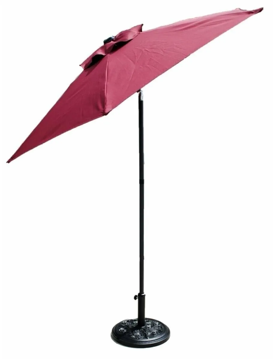 S4O Outdoor Patio Deck Umbrella with Tilt - Maroon Red
S4O Outdoor Patio Deck Umbrella with Tilt - Maroon Red