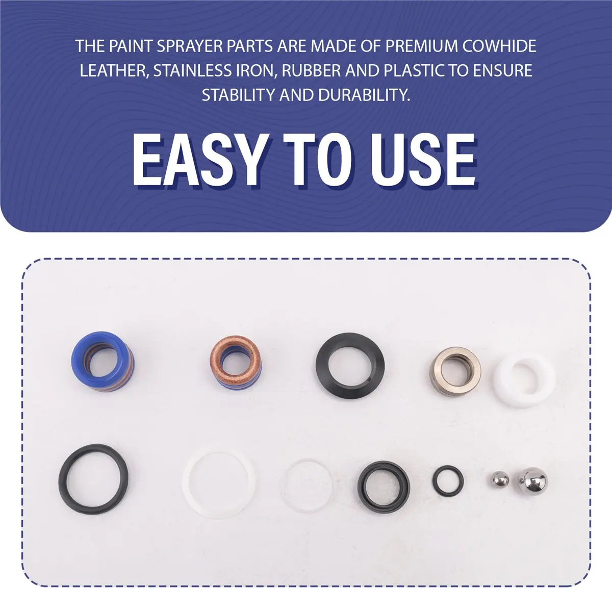 ~PERFECT}244194 Pump Packing Kit for Airless Paint Sprayer 295 390 395 490 495 595 3400, Pump Sprayer
~PERFECT}244194 Pump Packing Kit for Airless Paint Sprayer 295 390 395 490 495 595 3400, Pump Sprayer