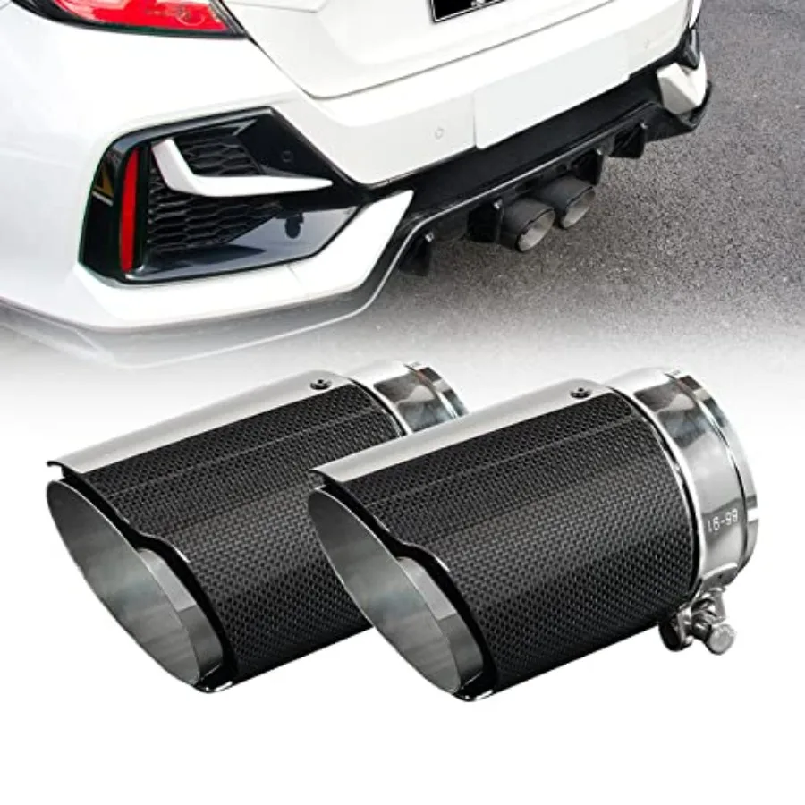 Carbon Fiber Exhaust Tip for Honda Civic Hatchback 2016-2021 10th Gen Stainless Steel Cutout Pair Black Finish High-Performance
Carbon Fiber Exhaust Tip for Honda Civic Hatchback 2016-2021 10th Gen Stainless Steel Cutout Pair Black Finish High-Performance