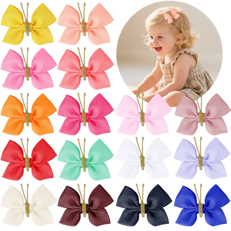 Children's Butterfly Hair Clips Solid Color Grosgrain Sweet Bows Hairpin Cute Baby Bowknot Butterfly Hair Accessories 20PCS
Children's Butterfly Hair Clips Solid Color Grosgrain Sweet Bows Hairpin Cute Baby Bowknot Butterfly Hair Accessories 20PCS