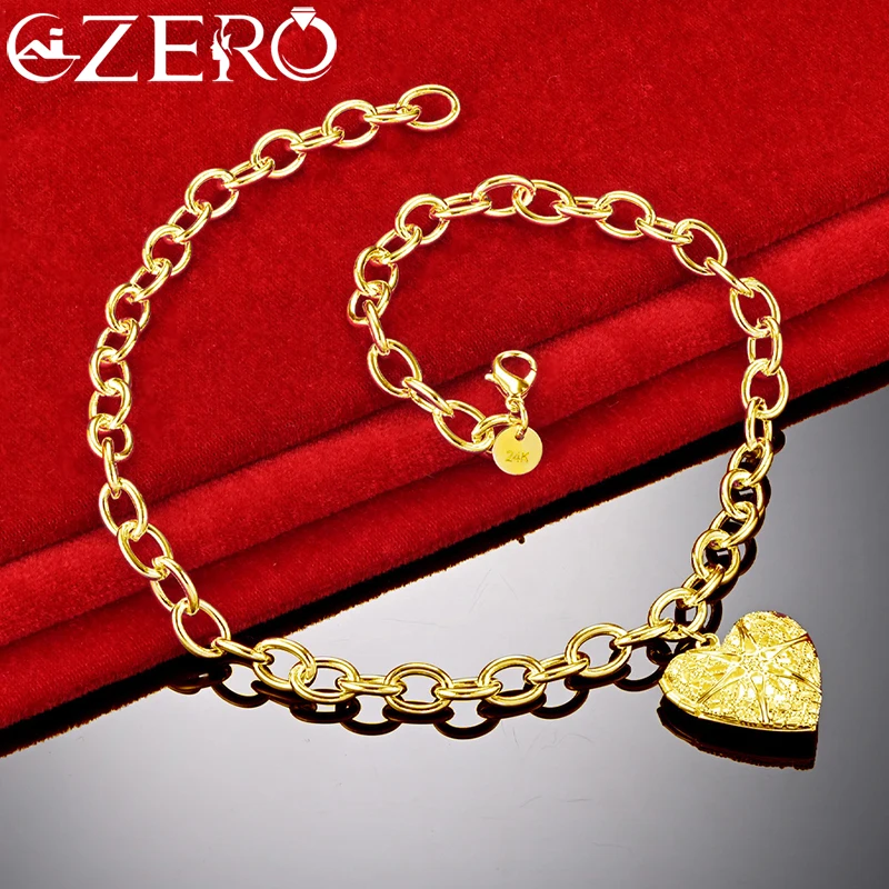 ALIZERO 18K Gold Necklaces 925 Sterling Silver Heart Photo Frame Pendant Necklace For Women Fashion Party Jewelry Wedding Gifts
ALIZERO 18K Gold Necklaces 925 Sterling Silver Heart Photo Frame Pendant Necklace For Women Fashion Party Jewelry Wedding Gifts