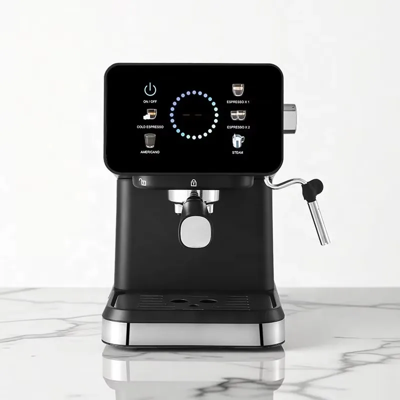 Household Semi Automatic PID+NTC Temp Control 1.5L Water Tank Strong Steam Touch Sensing Electric Coffee Maker
Household Semi Automatic PID+NTC Temp Control 1.5L Water Tank Strong Steam Touch Sensing Electric Coffee Maker