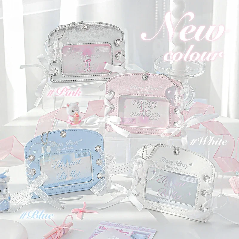 Ins Korean Fashion Kpop Photocard Holder Simplicity Bow Ribbon Sweet Photocard Displaying Cover Case Keyring Photocard Protector
Ins Korean Fashion Kpop Photocard Holder Simplicity Bow Ribbon Sweet Photocard Displaying Cover Case Keyring Photocard Protector