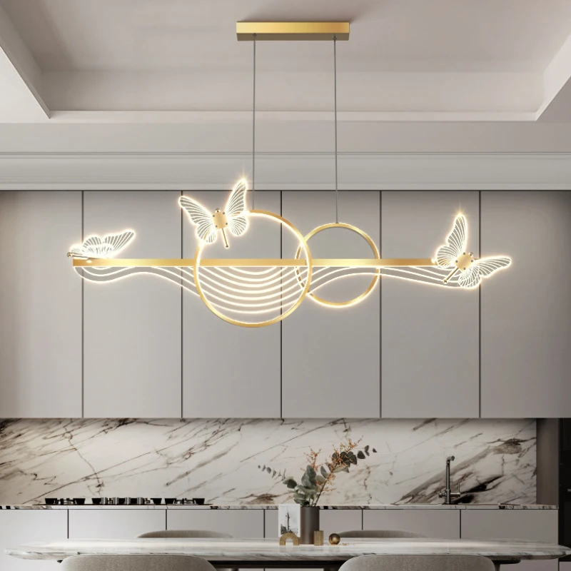 Minimalist Butterfly Restaurant Chandelier For Counter Dining Room Pendant Lamp Intelligent LED Indoor Decorate Luminaire
Minimalist Butterfly Restaurant Chandelier For Counter Dining Room Pendant Lamp Intelligent LED Indoor Decorate Luminaire
