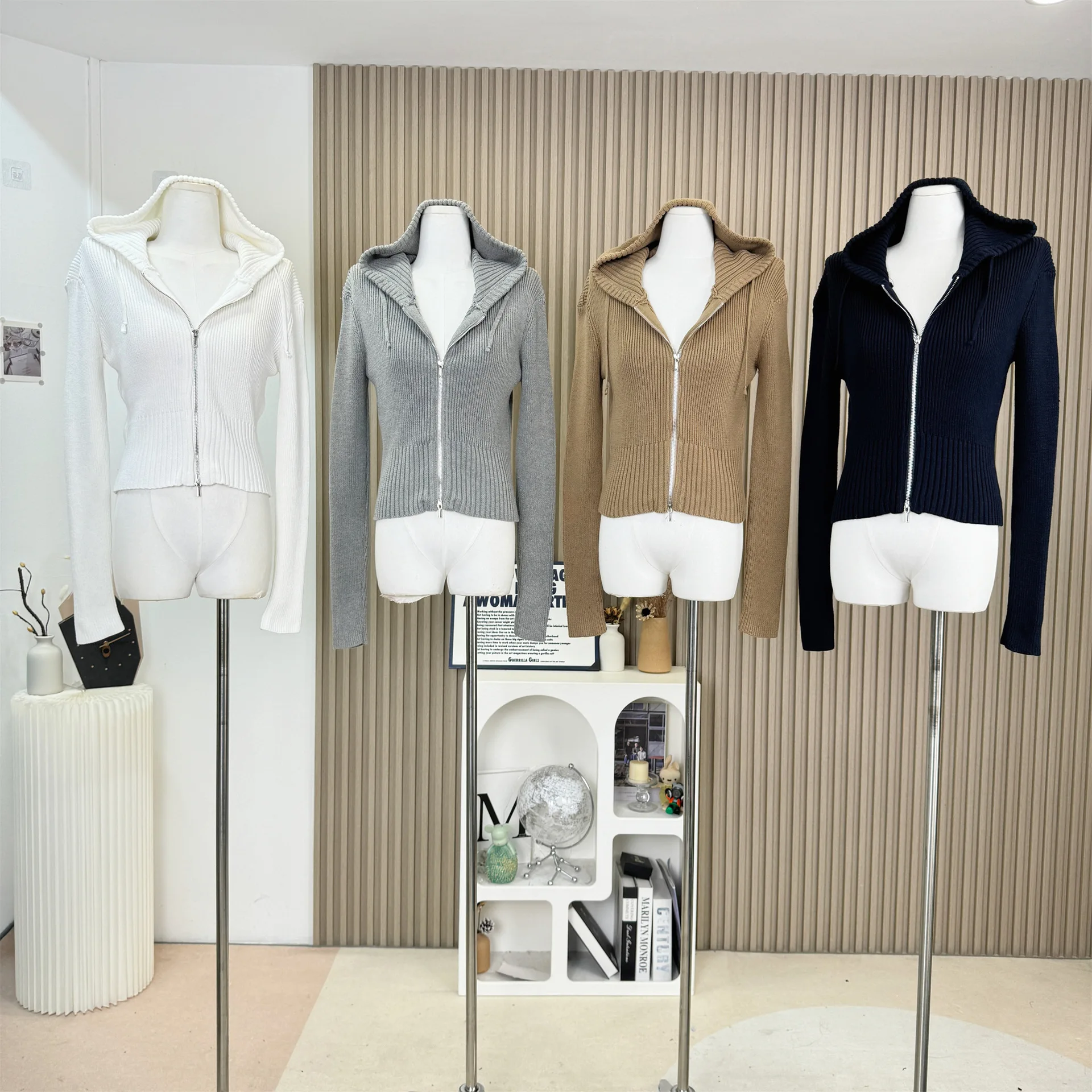 Hooded Zip Knitted Jacket Cardigan Women Knitwear Korean Reviews Clothes Women's Sweater Korean Fashion Tops Woman
Hooded Zip Knitted Jacket Cardigan Women Knitwear Korean Reviews Clothes Women's Sweater Korean Fashion Tops Woman