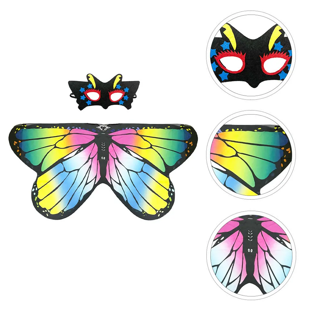 1Set Butterfly Cape for Halloween Costume Set Creative Cartoon Face Mask Rich Color Party Wear Photo Prop Cosplay
1Set Butterfly Cape for Halloween Costume Set Creative Cartoon Face Mask Rich Color Party Wear Photo Prop Cosplay