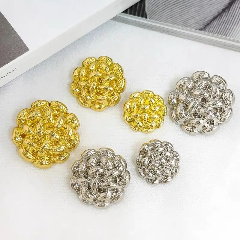 10Pcs Fashion Three-dimensional Flower Metal Button DIY Suit Jacket Knitted Sweater Decorative Button
10Pcs Fashion Three-dimensional Flower Metal Button DIY Suit Jacket Knitted Sweater Decorative Button