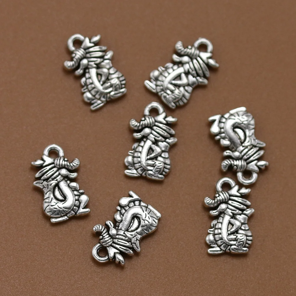 50 Pcs Alloy Dragon Jewelry Necklace Accessory Charm Pendant Vintage DIY Charms Unique Shape Design Pendants
50 Pcs Alloy Dragon Jewelry Necklace Accessory Charm Pendant Vintage DIY Charms Unique Shape Design Pendants