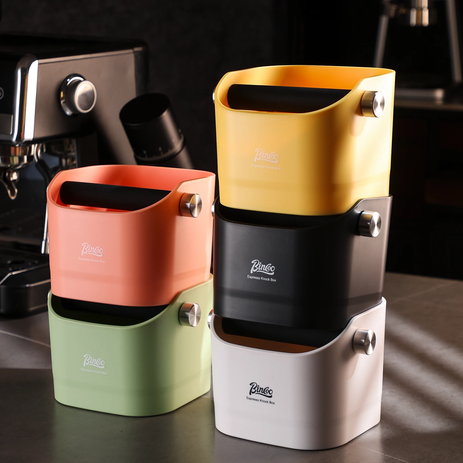 Bincoo Coffee Knock Box Espresso Grounds Container Dump Bin Bucket Anti Slip Powder Beveled Residue Home Cafe Bar Barista Tools
Bincoo Coffee Knock Box Espresso Grounds Container Dump Bin Bucket Anti Slip Powder Beveled Residue Home Cafe Bar Barista Tools