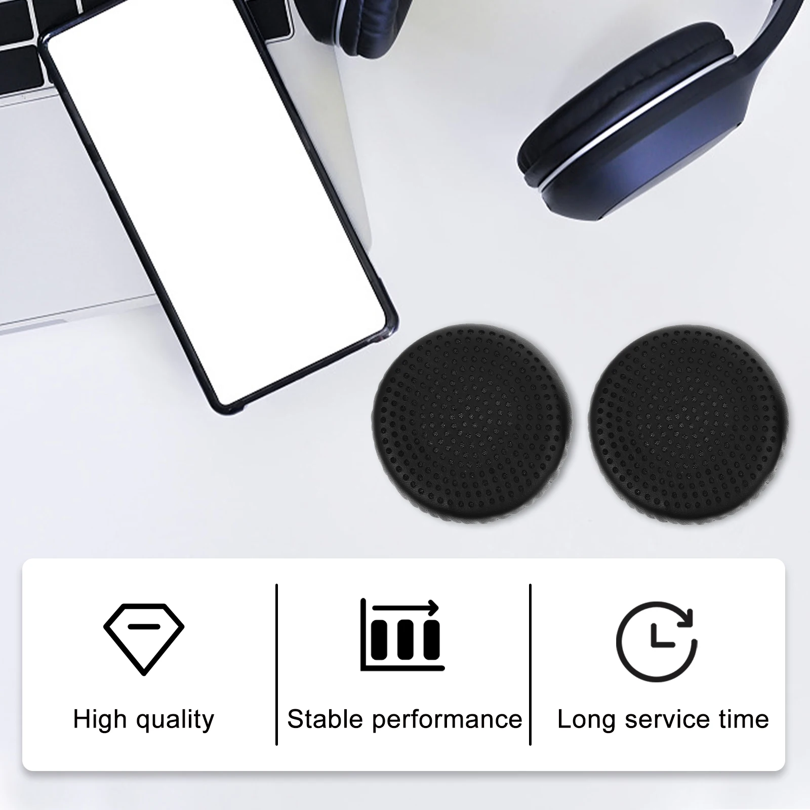 1 Pair Premium Headphones Ear Pads Skin-Friendly Noise Isolation Ear Cushions Wireless Headphones Replacement Comfortable
1 Pair Premium Headphones Ear Pads Skin-Friendly Noise Isolation Ear Cushions Wireless Headphones Replacement Comfortable