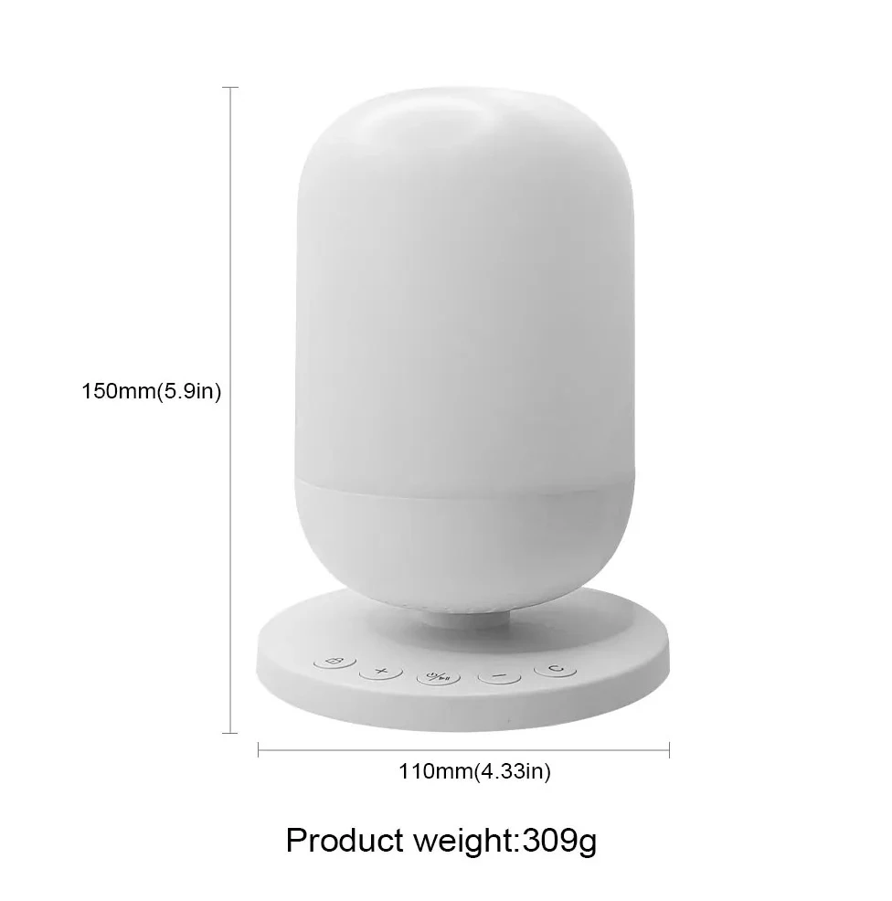 Portable White Noise Machine Rechargeable Baby Sound Machine with Night Light for Kids Adult Sleeping Therapy With app control
Portable White Noise Machine Rechargeable Baby Sound Machine with Night Light for Kids Adult Sleeping Therapy With app control