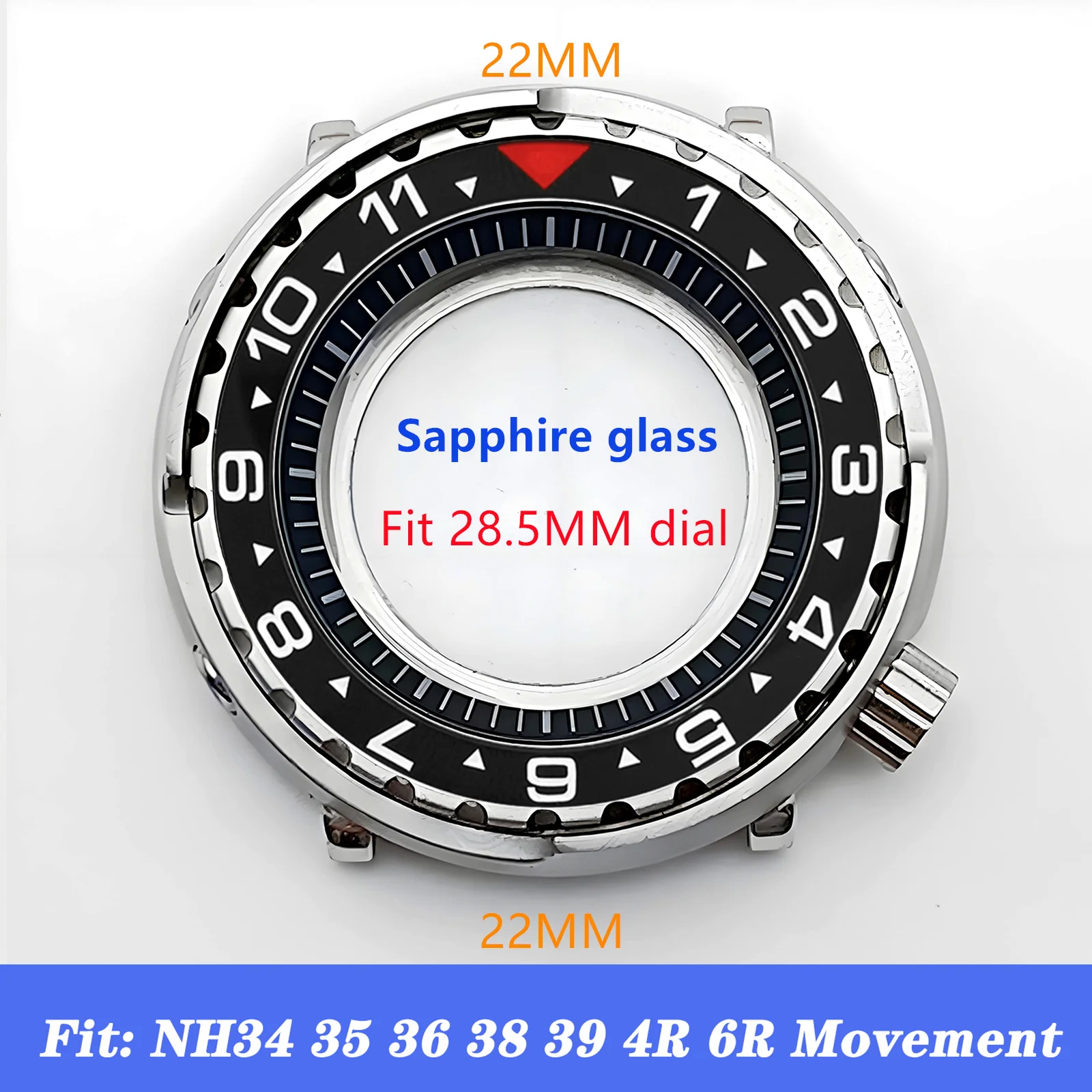 Mod Tuna Can Case NH35 Case Ceramic Insert Sapphire Glass Silver Stainless Steel Watch Case
Mod Tuna Can Case NH35 Case Ceramic Insert Sapphire Glass Silver Stainless Steel Watch Case