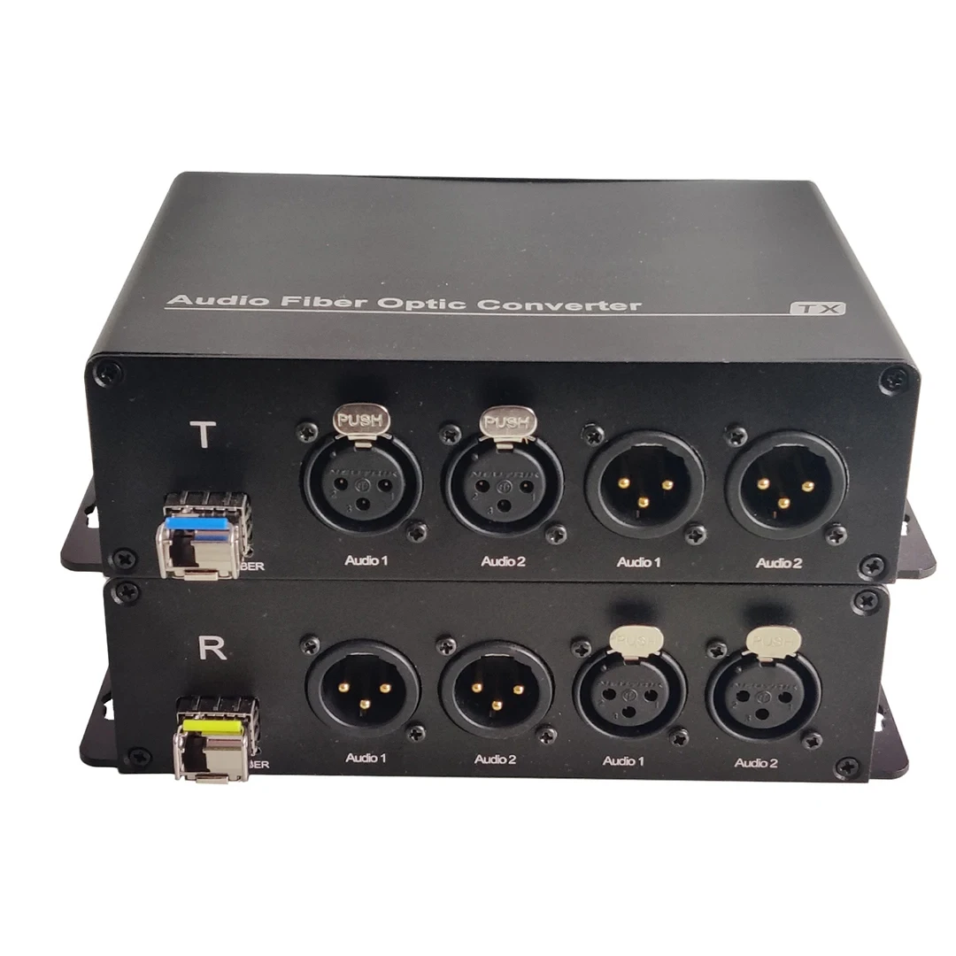 2 Channels Bidirectional Balanced XLRo Fiber Optical Extender
2 Channels Bidirectional Balanced XLRo Fiber Optical Extender