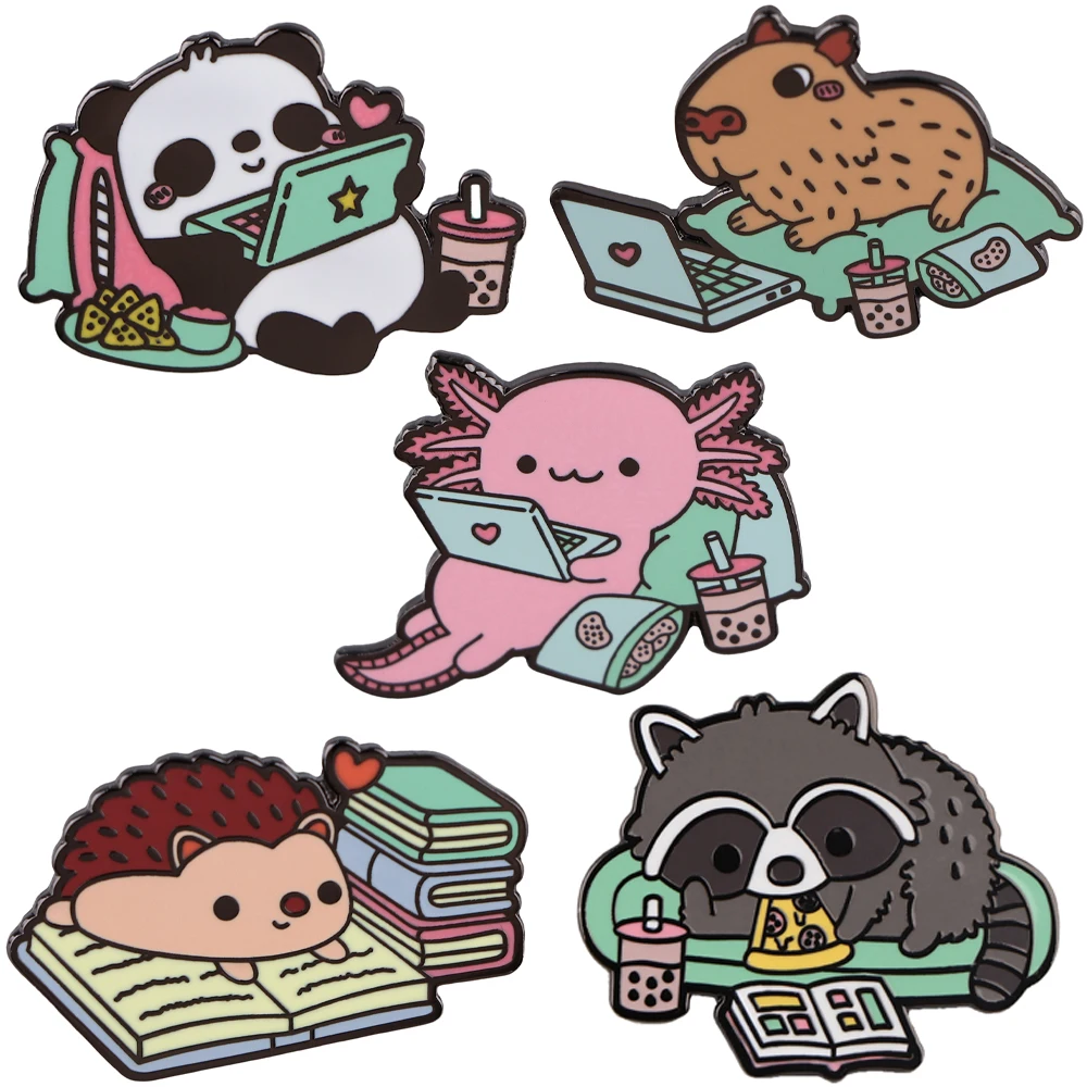 Capybara Axolotl Enamel Pin Badges on Backpack Briefcase Badges With Lapel Pins for Backpacks Accessories for Jewelry
Capybara Axolotl Enamel Pin Badges on Backpack Briefcase Badges With Lapel Pins for Backpacks Accessories for Jewelry