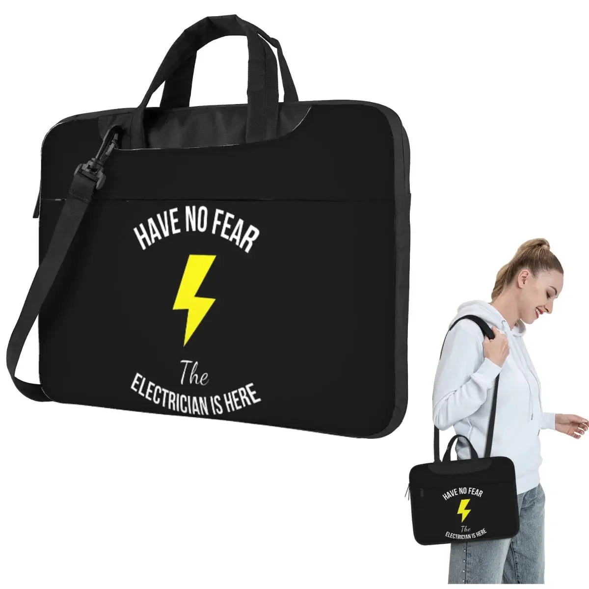 Have No Fear The Electrician Is Here Funny Job Crossbody Laptop Bag Case Computer Bag Resistant Protective Notebook Pouch Lenovo
Have No Fear The Electrician Is Here Funny Job Crossbody Laptop Bag Case Computer Bag Resistant Protective Notebook Pouch Lenovo