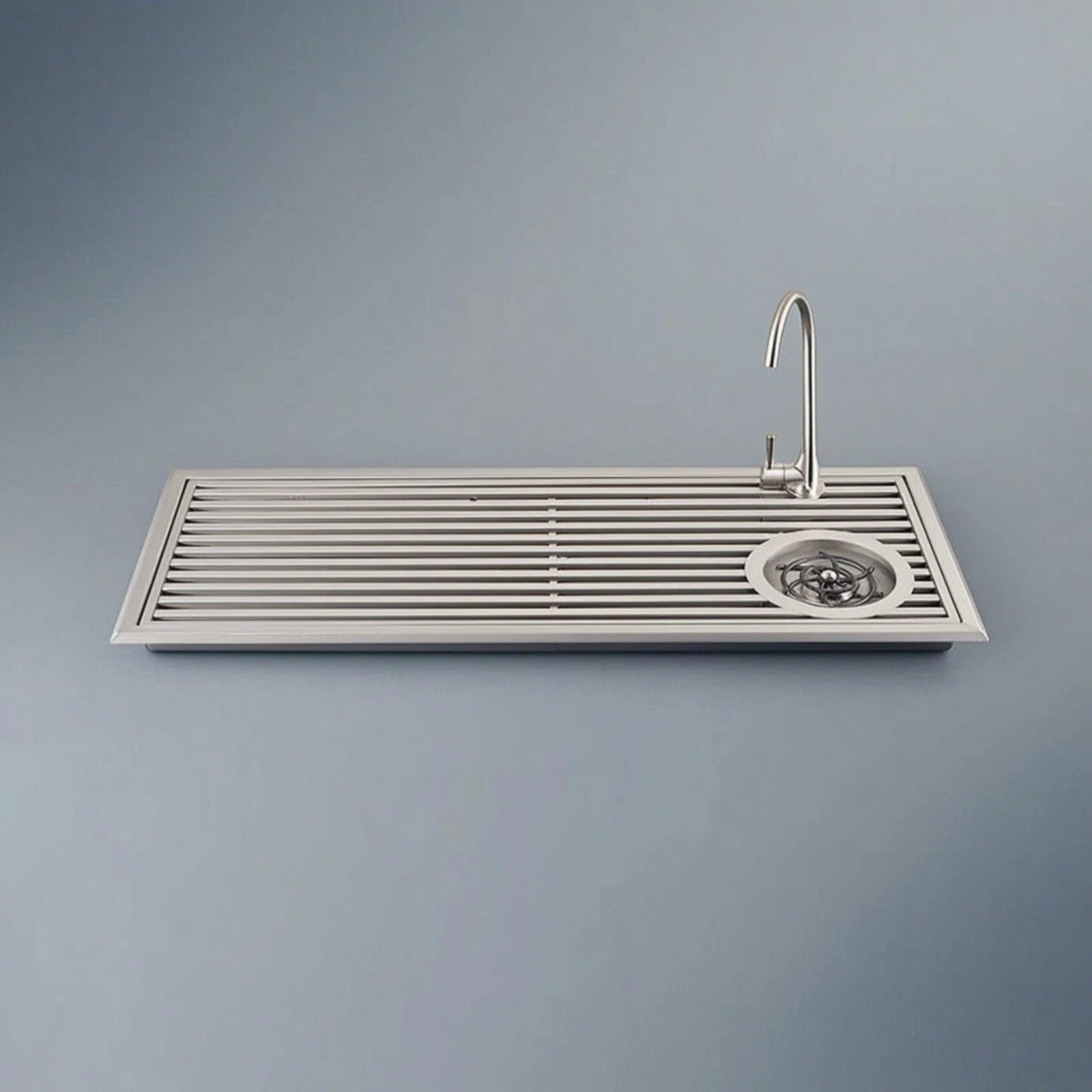 Modern Inset Tea Tray with Drain Brushed Finish Beverage Tray for Commercial Bar or Home Counter
Modern Inset Tea Tray with Drain Brushed Finish Beverage Tray for Commercial Bar or Home Counter