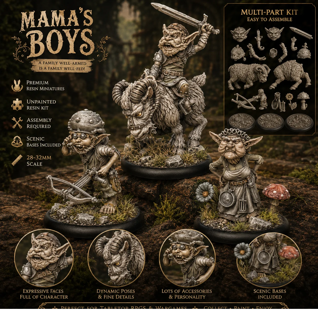 Die Casting Resin Model Assembly Kit, GK, Archer Squad, Unpainted (including Base)
Die Casting Resin Model Assembly Kit, GK, Archer Squad, Unpainted (including Base)